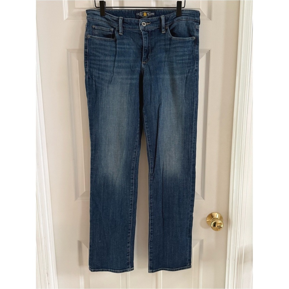 Lucky Brand Sweet Straight Leg Jeans Blue Medium Wash Denim‎ Womens 10/30